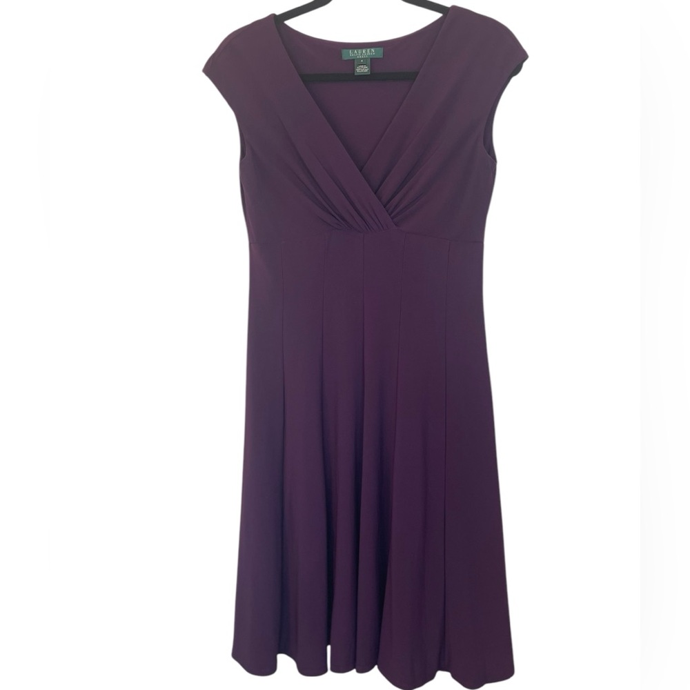 RL Ralph Lauren Purple Elegant Women's Dress Size 4